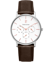 【PIERRELANNIER】マルチファンクション  レザーベルトウォッチ P208G・P209F