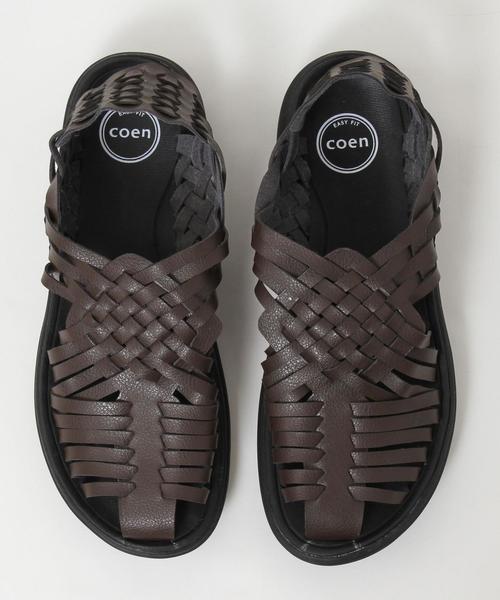 coen（コーエン）の「メッシュワラチサンダル（サンダル・メンズ・ブラック/ダークブラウン・LARGE/MEDIUM/SMALL）」の11枚目の写真