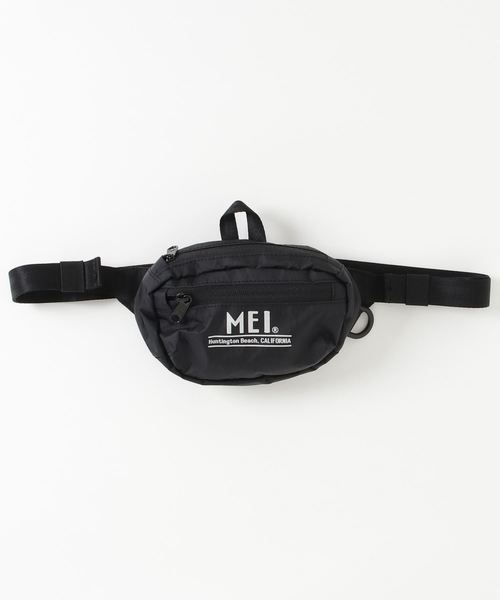 MEI（メイ）の「【MEI】ワンポイントロゴ ミニウエストバッグ ボディバッグ（ボディバッグ/ウエストポーチ・メンズ・グレー/ブラック・FREE）」の2枚目の写真