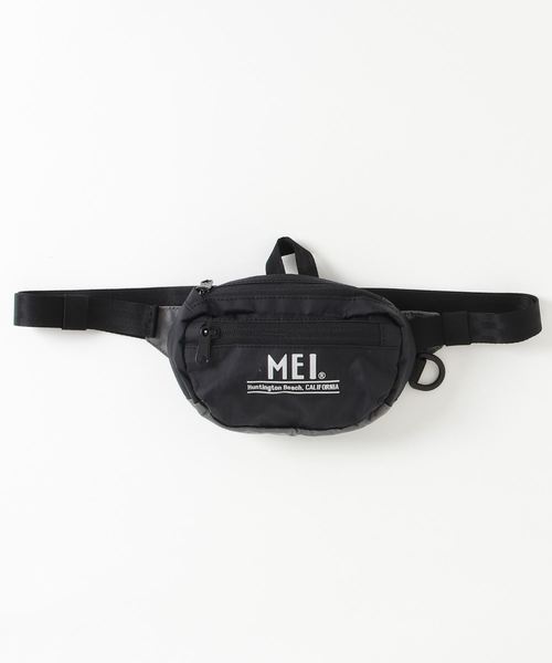 MEI（メイ）の「【MEI】ワンポイントロゴ ミニウエストバッグ ボディバッグ（ボディバッグ/ウエストポーチ・メンズ・グレー/ブラック・FREE）」の8枚目の写真