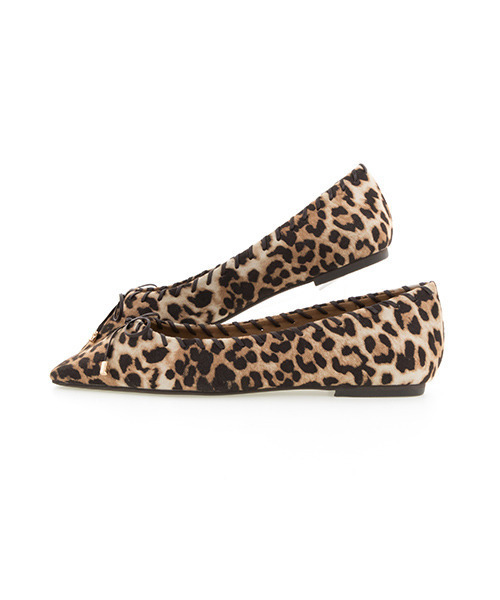 RANDA（ランダ）の「ソフトスクエアトゥリボンフラットパンプス（パンプス・レディース・レオパード/ブラック/ブラウン/ピンク/その他・22.5/23/23.5/24/24.5/25/25.5/22）」の19枚目の写真