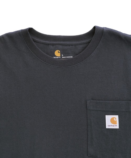 Carhartt（カーハート）の「carhartt/カーハート ロゴ ポケットビッグシルエット半袖Tシャツ Workwear Pocket Short-Sleeve T-Shirts（Tシャツ/カットソー・メンズ・ベージュ/オリーブ/ホワイト/ブルー系その他3/グレー系その他/ブラック/ワイン/ブラウン系その他/ネイビー/ヘザーグレー/ブルー系その他2/ダークブラウン・L/S/XL/M）」の13枚目の写真