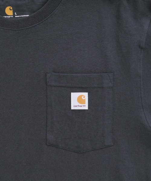 Carhartt（カーハート）の「carhartt/カーハート ロゴ ポケットビッグシルエット半袖Tシャツ Workwear Pocket Short-Sleeve T-Shirts（Tシャツ/カットソー・メンズ・ベージュ/オリーブ/ホワイト/ブルー系その他3/グレー系その他/ブラック/ワイン/ブラウン系その他/ネイビー/ヘザーグレー/ブルー系その他2/ダークブラウン・L/S/XL/M）」の15枚目の写真
