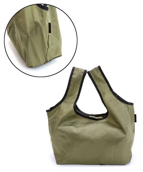DONOBAN（ドノバン）の「コンパクトサイズ コンビニエコバッグ [21×41] [E]（エコバッグ/サブバッグ・レディース・ブラック/ベージュ/パープル/グレー/ネイビー/カーキ・ONESIZE）」の19枚目の写真