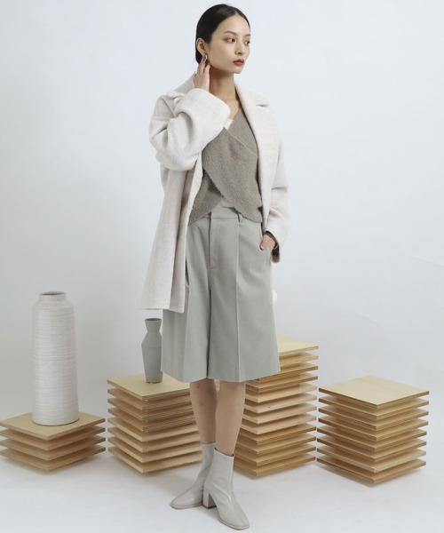 SENSE OF PLACE by URBAN RESEARCH（センスオブプレイスバイアーバンリサーチ）の「サキソニータックキュロットパンツ（その他パンツ・レディース・ライトカーキ/アイボリー/ブラウン/ブラック・FREE）」の9枚目の写真