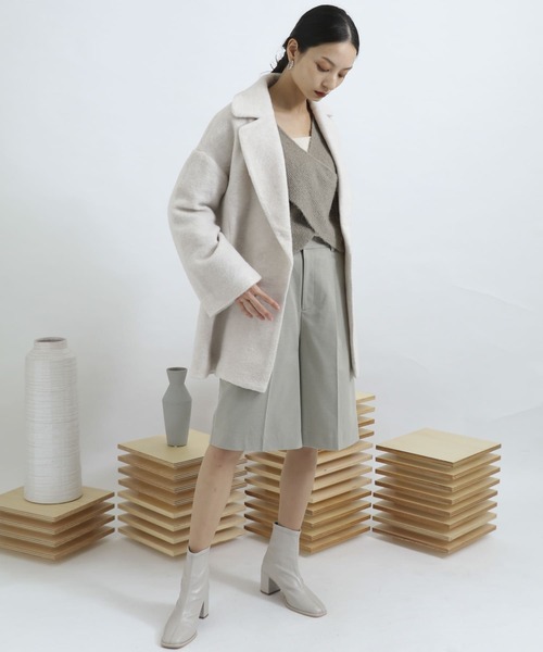 SENSE OF PLACE by URBAN RESEARCH（センスオブプレイスバイアーバンリサーチ）の「サキソニータックキュロットパンツ（その他パンツ・レディース・ライトカーキ/アイボリー/ブラウン/ブラック・FREE）」の10枚目の写真