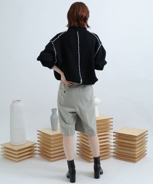 SENSE OF PLACE by URBAN RESEARCH（センスオブプレイスバイアーバンリサーチ）の「サキソニータックキュロットパンツ（その他パンツ・レディース・ライトカーキ/アイボリー/ブラウン/ブラック・FREE）」の19枚目の写真