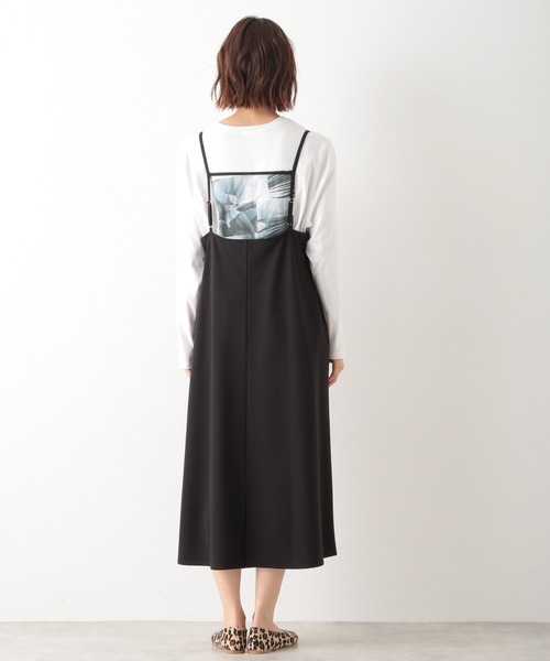 LEPSIM（レプシィム）の「ロングVキャミワンピース　924785（ワンピース・レディース・ブラック/モカ/グレイッシュベージュ・FREE）」の6枚目の写真