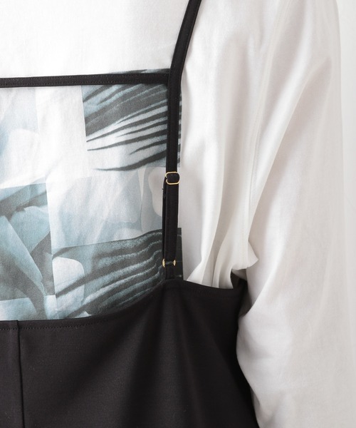 LEPSIM（レプシィム）の「ロングVキャミワンピース　924785（ワンピース・レディース・ブラック/モカ/グレイッシュベージュ・FREE）」の12枚目の写真