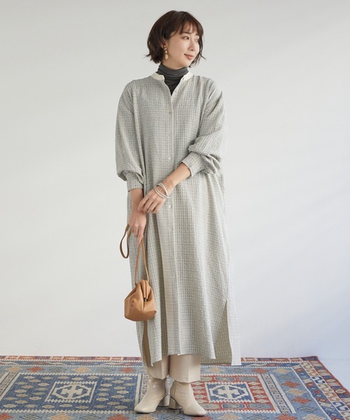 セール 小紋柄シャツワンピース シャツワンピース Doux Archives ドゥアルシーヴ のファッション通販 Zozotown