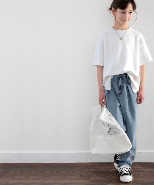 Java(ジャバ)の「《JaVaジャバ コラボ》キッズ ふわり滑らか♪USAコットンパイル地 Tシャツ(Tシャツ/カットソー・キッズ・グレイッシュベージュ/ブラック/ホワイト/グレー・130/140/150/160)」の17枚目の写真