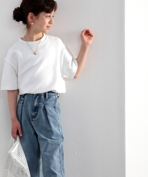 Java(ジャバ)の「《JaVaジャバ コラボ》キッズ ふわり滑らか♪USAコットンパイル地 Tシャツ(Tシャツ/カットソー・キッズ・グレイッシュベージュ/ブラック/ホワイト/グレー・130/140/150/160)」の19枚目の写真