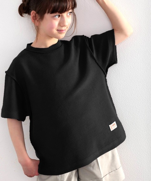 Java(ジャバ)の「《JaVaジャバ コラボ》キッズ ふわり滑らか♪USAコットンパイル地 Tシャツ(Tシャツ/カットソー・キッズ・グレイッシュベージュ/ブラック/ホワイト/グレー・130/140/150/160)」の21枚目の写真