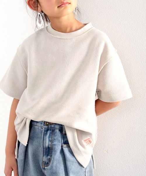 Java(ジャバ)の「《JaVaジャバ コラボ》キッズ ふわり滑らか♪USAコットンパイル地 Tシャツ(Tシャツ/カットソー・キッズ・グレイッシュベージュ/ブラック/ホワイト/グレー・130/140/150/160)」の14枚目の写真