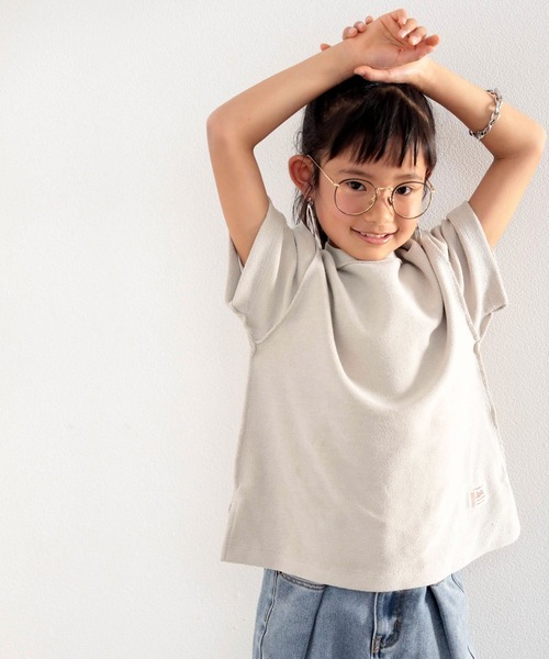 Java(ジャバ)の「《JaVaジャバ コラボ》キッズ ふわり滑らか♪USAコットンパイル地 Tシャツ(Tシャツ/カットソー・キッズ・グレイッシュベージュ/ブラック/ホワイト/グレー・130/140/150/160)」の16枚目の写真