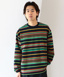 BEAMS | BEAMS / グラデーション ボーダー カットソー(Tシャツ/カットソー)