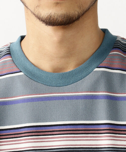 BEAMS（ビームス）の「BEAMS / イージー グラデーション ボーダー カットソー（Tシャツ/カットソー・メンズ・ブラック/ベージュ/グレー・SMALL/MEDIUM/LARGE/X-LARGE）」の22枚目の写真