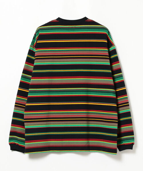 BEAMS（ビームス）の「BEAMS / イージー グラデーション ボーダー カットソー（Tシャツ/カットソー・メンズ・ブラック/ベージュ/グレー・SMALL/MEDIUM/LARGE/X-LARGE）」の10枚目の写真