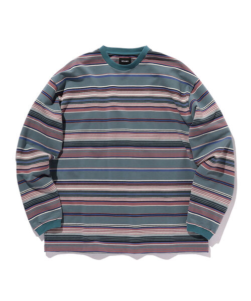 BEAMS（ビームス）の「BEAMS / イージー グラデーション ボーダー カットソー（Tシャツ/カットソー・メンズ・ブラック/ベージュ/グレー・SMALL/MEDIUM/LARGE/X-LARGE）」の12枚目の写真