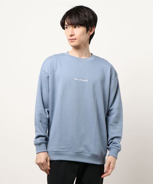 SPINNS（スピンズ）の「【ゆったりオーバーサイズ】GIRLイラストバックプリントプルオーバースウェット（スウェット・メンズ・ホワイト/ブラック/ベージュ/ピンク/ブルー/グリーン/ホワイト系その他/ブラック系その他/ベージュ系その他/グリーン系その他/ブルー系その他/ピンク系その他・ONESIZE）」の18枚目の写真