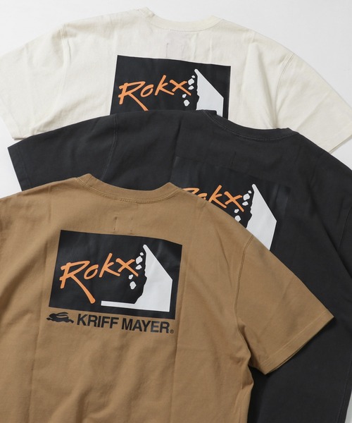 KRIFF MAYER（クリフメイヤー）の「ROKXコラボCOOLタフT（Tシャツ/カットソー・メンズ・オフホワイト/チャコール/ブラウン・SMALL/MEDIUM/LARGE/X-LARGE）」の18枚目の写真