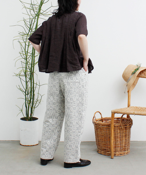 l'atelier du savon（アトリエドサボン）の「○タイル柄JQ パンツ