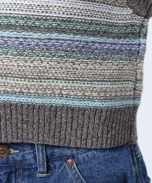 niko and...(ニコアンド)の「洗えるカラフル2WAYショートベスト(ベスト・レディース・ベージュ/ブラウン/パープル・LARGE/MEDIUM)」の18枚目の写真