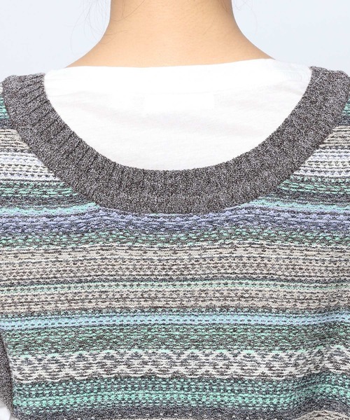 niko and...(ニコアンド)の「洗えるカラフル2WAYショートベスト(ベスト・レディース・ベージュ/ブラウン/パープル・LARGE/MEDIUM)」の19枚目の写真