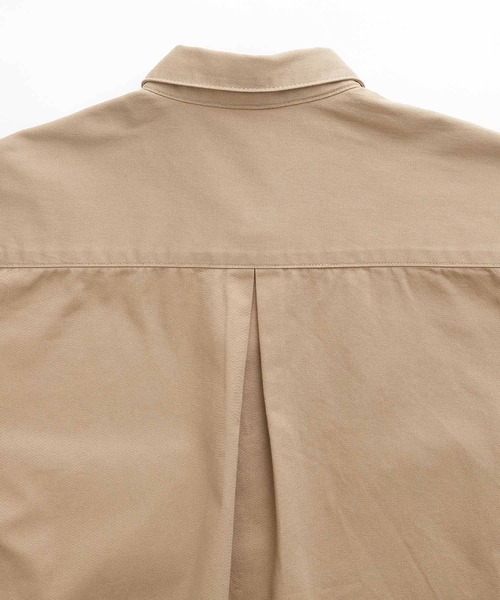 Mark Gonzales（マーク・ゴンザレス）の「Mark Gonzales/マークゴンザレス MONO-MART別注 オーバーサイズ ピスネームCPO半袖シャツ レギュラカラーシャツ（シャツ/ブラウス・メンズ・チャコールグレー/ベージュ/ネイビー/グレー/カーキ/インディゴブルー/ブルー/グリーン/アイボリー/モカ/グレー系その他・S/M/L）」の21枚目の写真