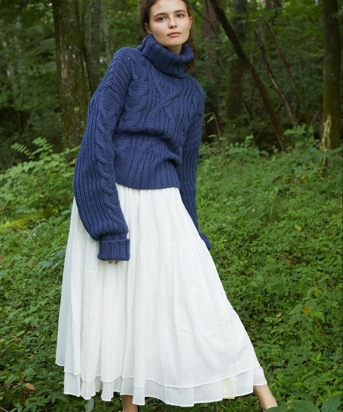 mangata（モンガータ）の「Cotton flare skirt（スカート）」 - WEAR