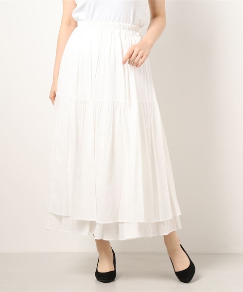 mangata（モンガータ）の「Cotton flare skirt（スカート）」 - WEAR