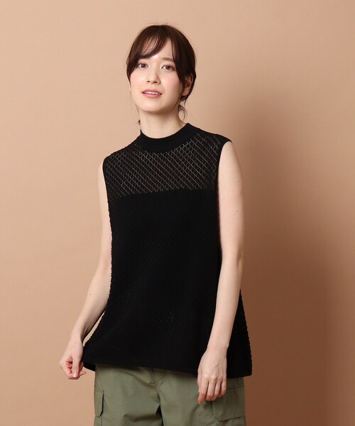 DRESSTERIOR(ドレステリア)の「◆レースニットプルオーバー(ニット/セーター・レディース・ブラック/ホワイト系・38)」の1枚目の写真