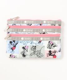 LeSportsac（レスポートサック）の「LeSportsac “Mickey & Friends Collection”3ZIP COSMETIC　ミッキー パッチワーク（ポーチ・キッズ）」