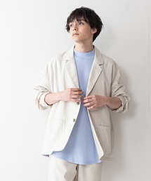 【UNIIT】コットンリネン ルーズフィット(オーバーサイズ/ビッグシルエット) テーラードジャケット セットアップ対応品番