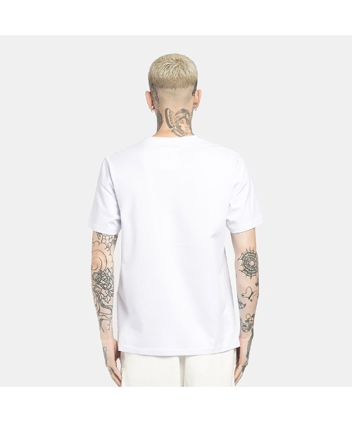 HIPANDA(ハイパンダ)の「HIPANDA HIPANDA メンズ BASIC ラバーシャドープリント 半袖Tシャツ(Tシャツ/カットソー・メンズ・ブラック/ホワイト・SMALL/XX-LARGE/X-LARGE/MEDIUM/LARGE)」の4枚目の写真