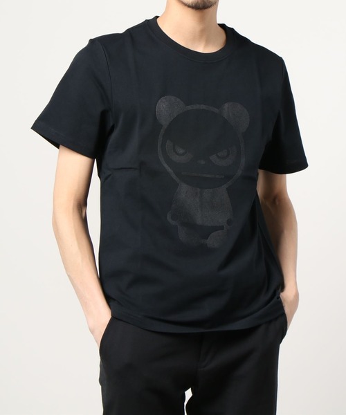 HIPANDA(ハイパンダ)の「HIPANDA HIPANDA メンズ BASIC ラバーシャドープリント 半袖Tシャツ(Tシャツ/カットソー・メンズ・ブラック/ホワイト・SMALL/XX-LARGE/X-LARGE/MEDIUM/LARGE)」の9枚目の写真