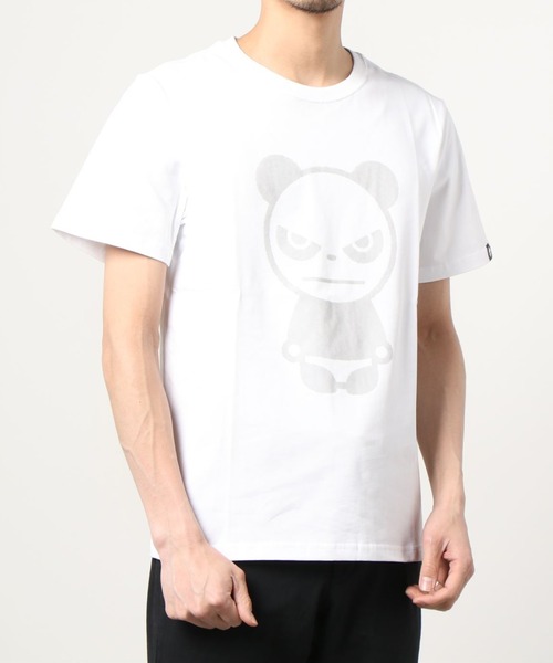 HIPANDA(ハイパンダ)の「HIPANDA HIPANDA メンズ BASIC ラバーシャドープリント 半袖Tシャツ(Tシャツ/カットソー・メンズ・ブラック/ホワイト・SMALL/XX-LARGE/X-LARGE/MEDIUM/LARGE)」の10枚目の写真