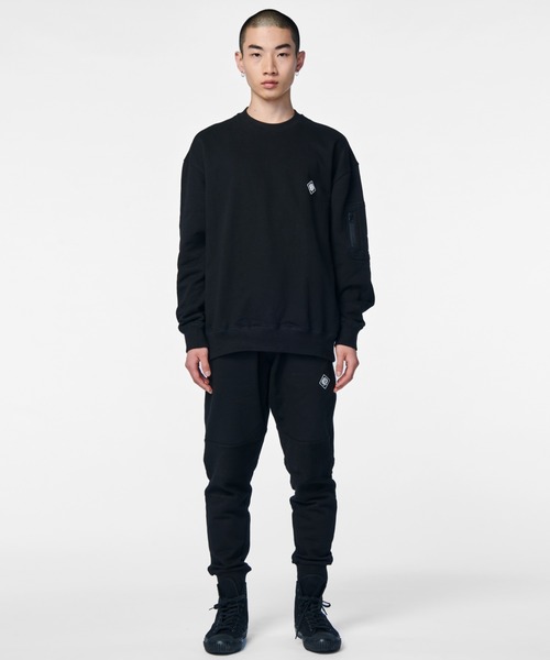 PIPING HOT FUTURE（パイピングホットフューチャー）の「L/S OVERSIZE POCKET CREW（スウェット・メンズ・ブラック・S/L/M/XL）」の7枚目の写真