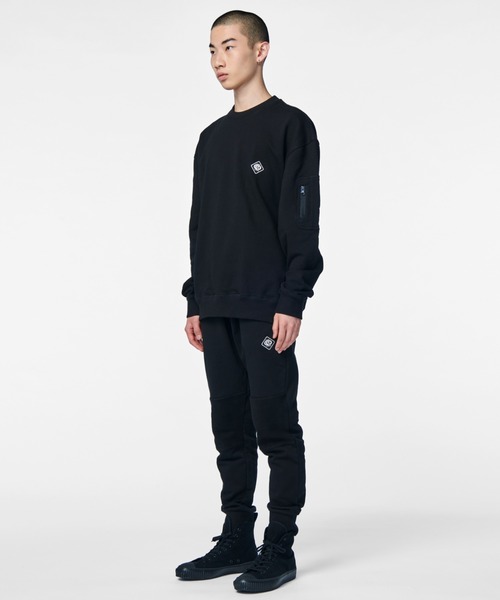 PIPING HOT FUTURE（パイピングホットフューチャー）の「L/S OVERSIZE POCKET CREW（スウェット・メンズ・ブラック・S/L/M/XL）」の8枚目の写真