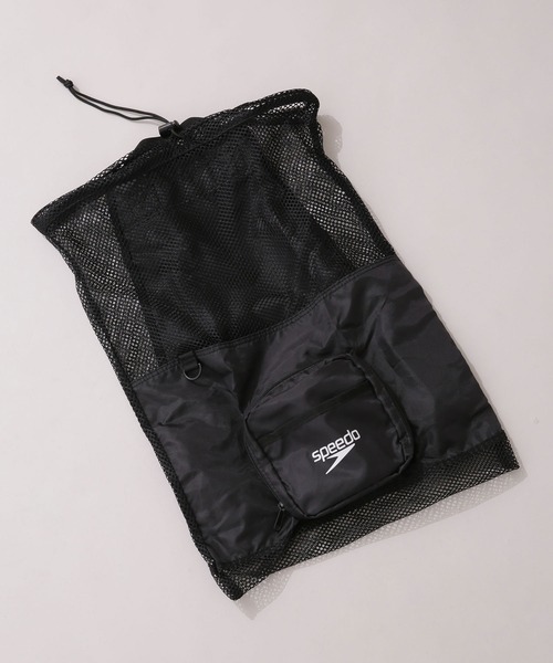 Speedo（スピード）の「speedo/ポケッタブルメッシュバッグ（バックパック/リュック・レディース・ブラック・FREE）」の10枚目の写真