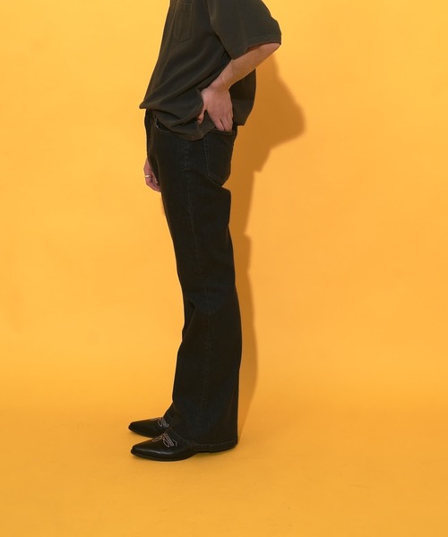 PUBLUX(パブリュクス)の「【PUBLUX/パブリュクス×ベルエポック】フレアデニムパンツ/ユニセックス(デニムパンツ・メンズ・ブラック/グレー/ブルー・SMALL/MEDIUM/LARGE)」の15枚目の写真