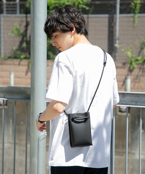 RAGEBLUE(レイジブルー)の「レザータッチミニショルダーバッグ/950642(ショルダーバッグ・メンズ・オフホワイト/ブラック/ベージュ/シルバー/その他・FREE)」の6枚目の写真