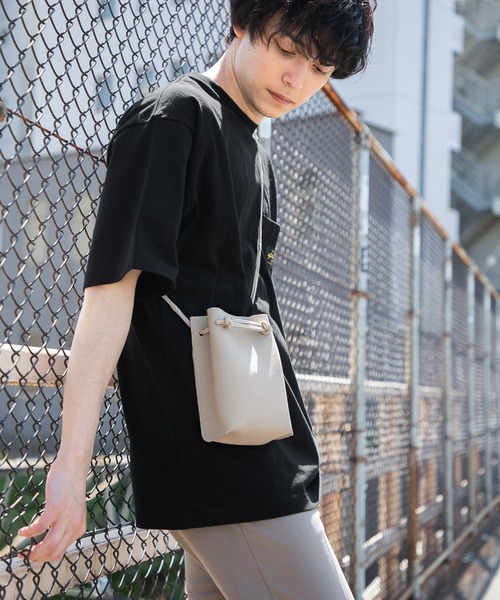 RAGEBLUE(レイジブルー)の「レザータッチミニショルダーバッグ/950642(ショルダーバッグ・メンズ・オフホワイト/ブラック/ベージュ/シルバー/その他・FREE)」の8枚目の写真