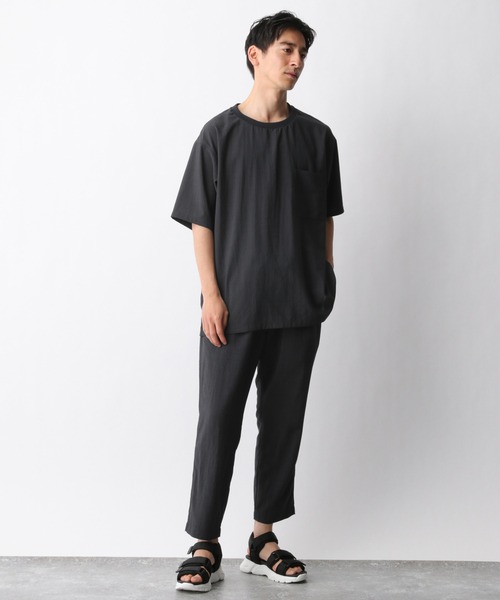 GLOBAL WORK(グローバルワーク)の「爽快リネンミックスT/935474(Tシャツ/カットソー・メンズ・チャコールグレー/ベージュ/カーキ・SMALL/MEDIUM/LARGE)」の8枚目の写真