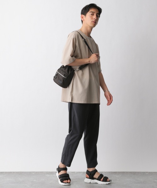 GLOBAL WORK(グローバルワーク)の「爽快リネンミックスT/935474(Tシャツ/カットソー・メンズ・チャコールグレー/ベージュ/カーキ・SMALL/MEDIUM/LARGE)」の9枚目の写真