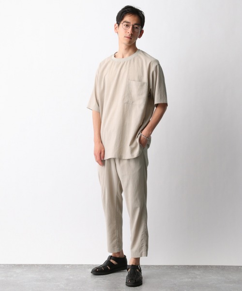 GLOBAL WORK(グローバルワーク)の「爽快リネンミックスT/935474(Tシャツ/カットソー・メンズ・チャコールグレー/ベージュ/カーキ・SMALL/MEDIUM/LARGE)」の10枚目の写真