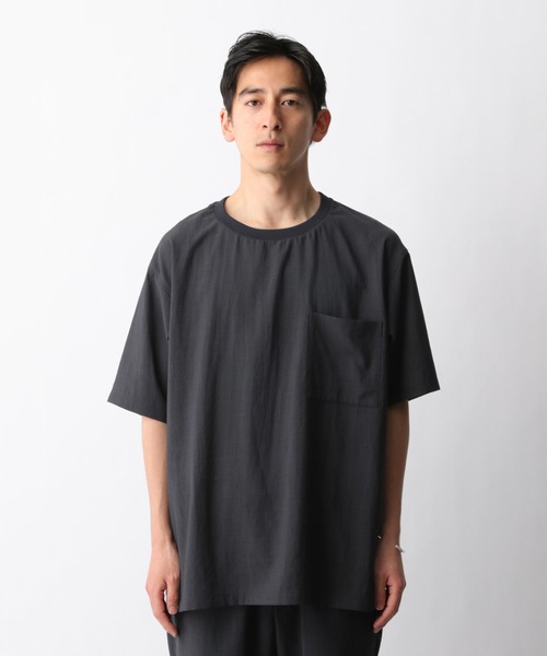 GLOBAL WORK(グローバルワーク)の「爽快リネンミックスT/935474(Tシャツ/カットソー・メンズ・チャコールグレー/ベージュ/カーキ・SMALL/MEDIUM/LARGE)」の16枚目の写真