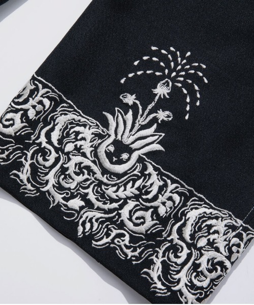 rurumu: lace up emb PT rurumu リバティ フリルパンツ rurumu: レース