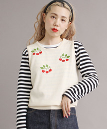 peu pres | ●ヒメリンゴ刺繍 ベスト(ベスト)