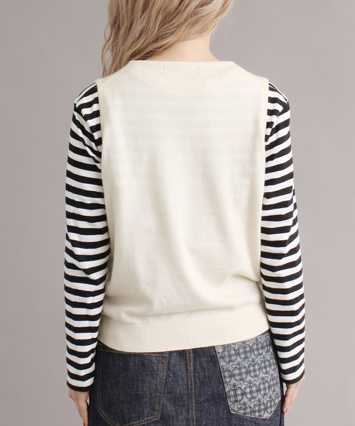 peu pres（プープレ）の「●ヒメリンゴ刺繍 ベスト（ベスト・レディース・ブラック/ホワイト・FREE）」の9枚目の写真